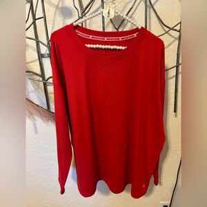 Livi Active Lane Bryant Red polyester/spandex top. Size 14/16. Worn twice